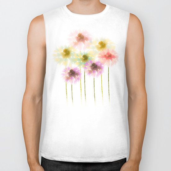 flowers Biker Tank