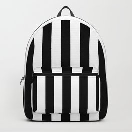 Abstract Black and White Vertical Stripe Lines 12 Backpack | Painting, Stripe, White, Abstraktefarbe, Line, Minimalist, Abstract, Minimal, Modern, Pattern 