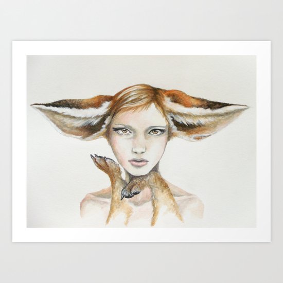 Foxy Art Print