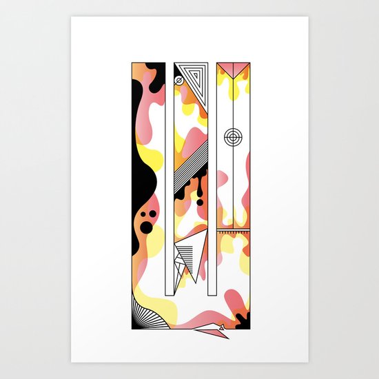 w typo Art Print