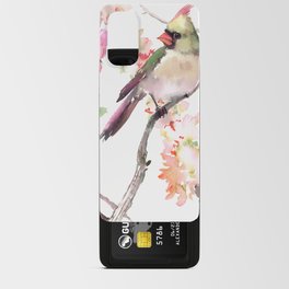 Cardinal And Apple Blossom Android Card Case