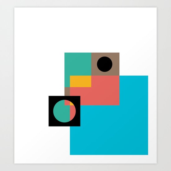 Geometric Crazy 1 Art Print