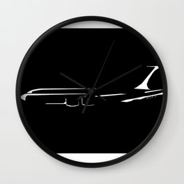 Minimalist KC-135 Stratotanker Black Wall Clock | Black And White, Graphicdesign, Digital, Black and White, Kc 135, Aircraft, Graphic Design 