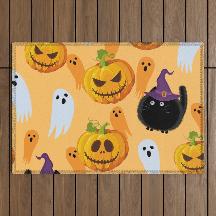 Amazing Halloween Design pattern Outdoor Rug