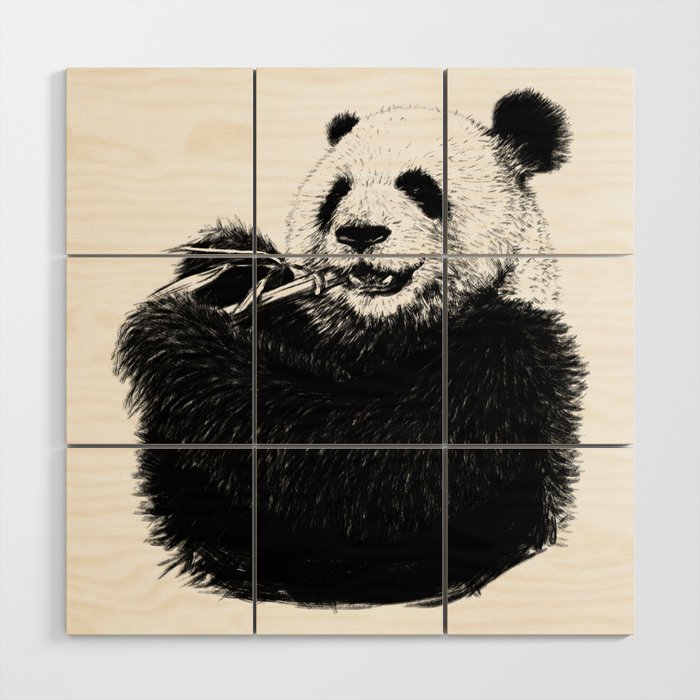 panda Wood Wall Art