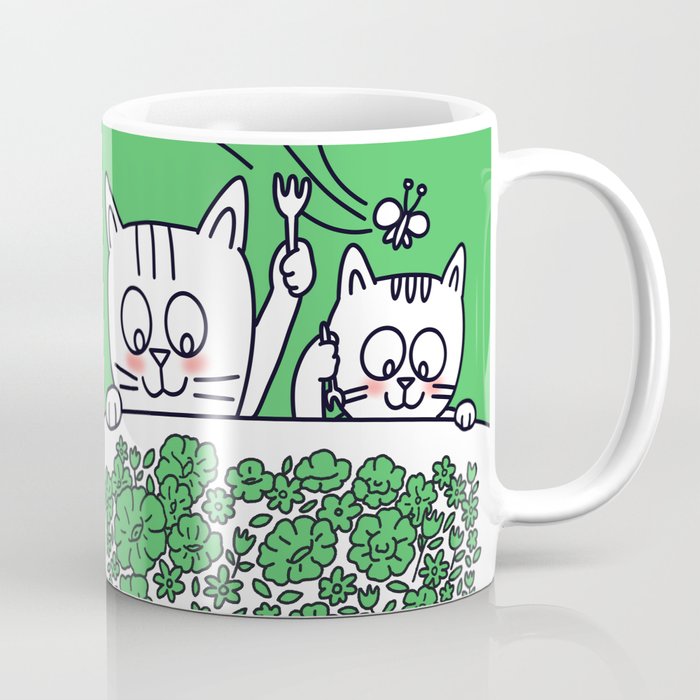 Flowers and cats Coffee Mug