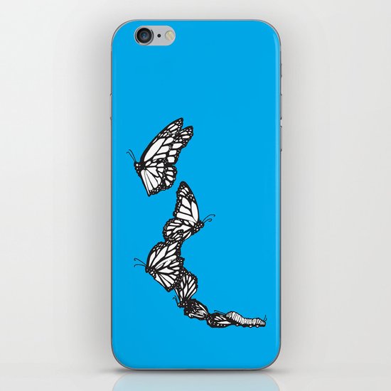 Blue Monarch iPhone & iPod Skin