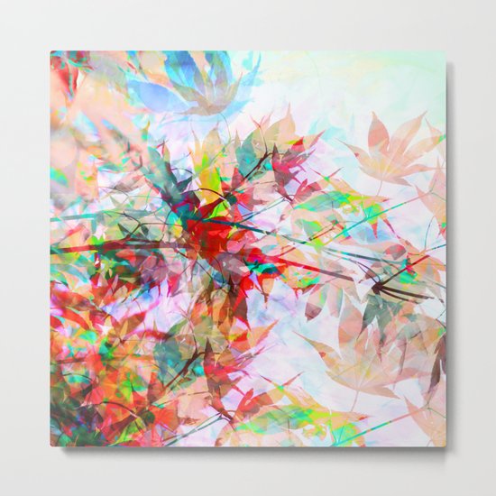 Abstract Autumn Metal Print