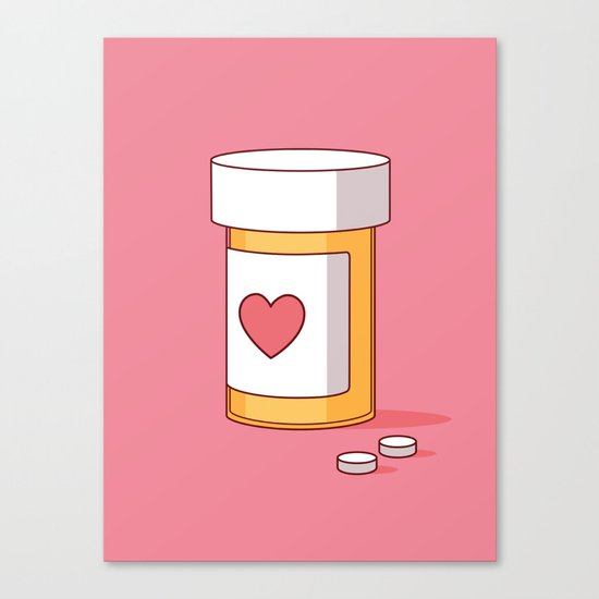 Happy Pills. Canvas Print