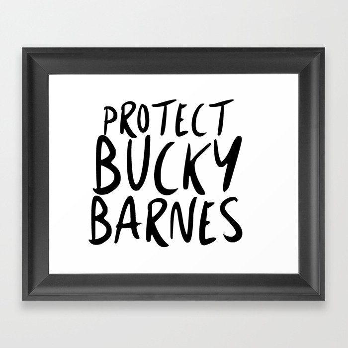 Protect Bucky! Framed Art Print