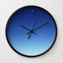 Moon Wall Clock | Photo, Istanbul, Digital, Sunset, Bluelovers, Bluesunset, Landscape, Sky, Sunrise, Moon 
