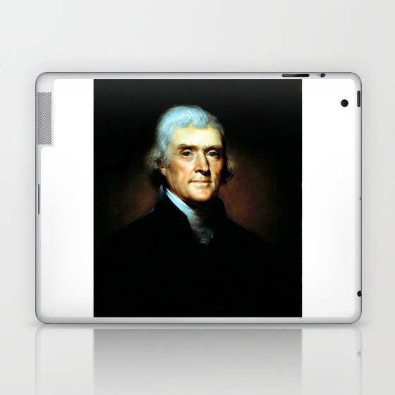 Portrait of Thomas Jefferson by Rembrandt Peale Laptop & iPad Skin