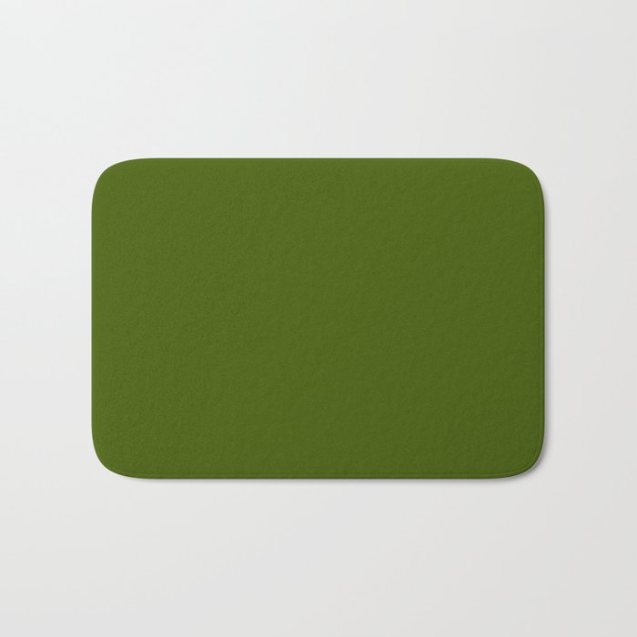 Jungle Green Solid Color Collection Bath Mat