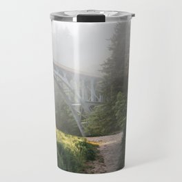 Oregon Coast | Path to the Bridge | Surreal Collage Travel Mug