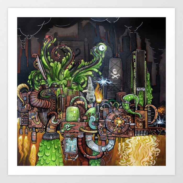 Contraption of Waste Art Print
