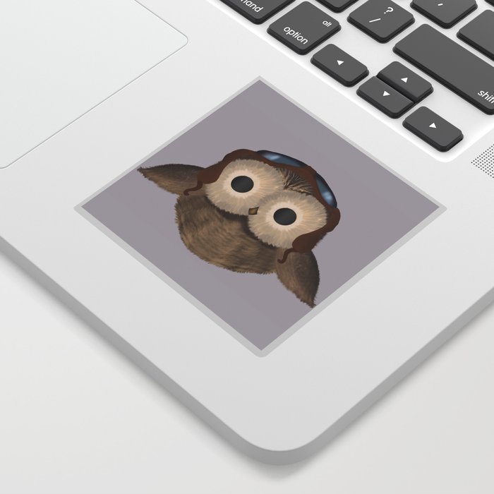 Owl in Flight Borb Sticker