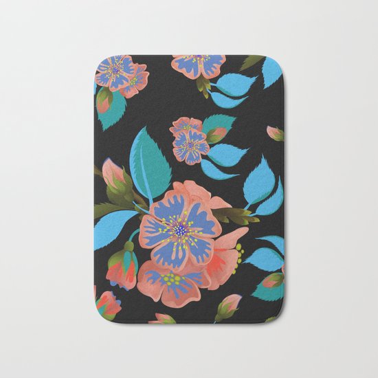 tas.color flower pattern Bath Mat