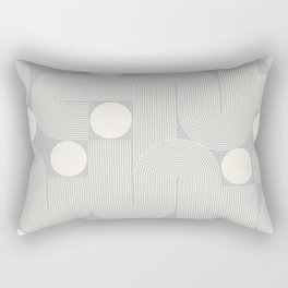 Abstraction_NEW_SUN_MOON_GREY_WHITE_PATTERN_POP_ART_0728B Rectangular Pillow