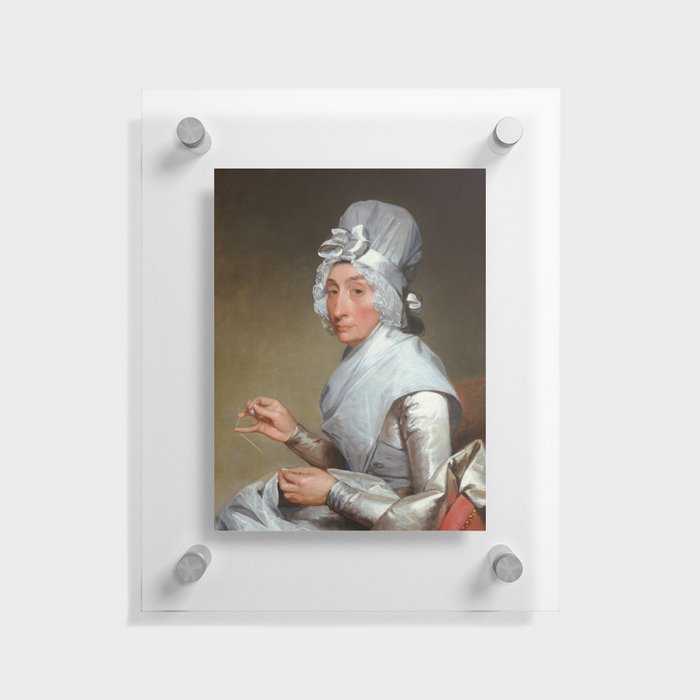Catherine Brass Yates, Mrs. Richard Yates by Gilbert Stuart Floating Acrylic Print