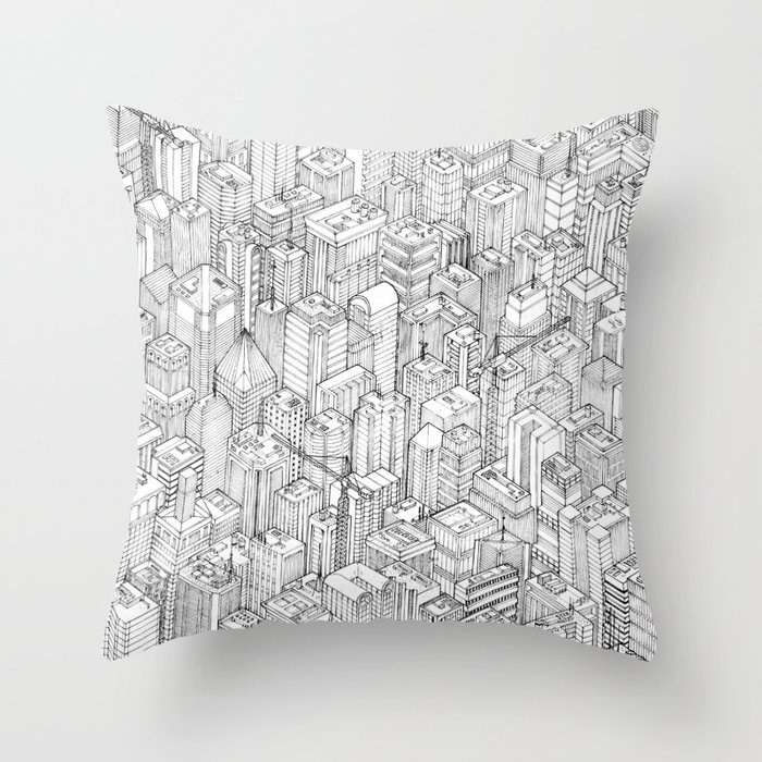 Isometric Urbanism pt.1 Throw Pillow
