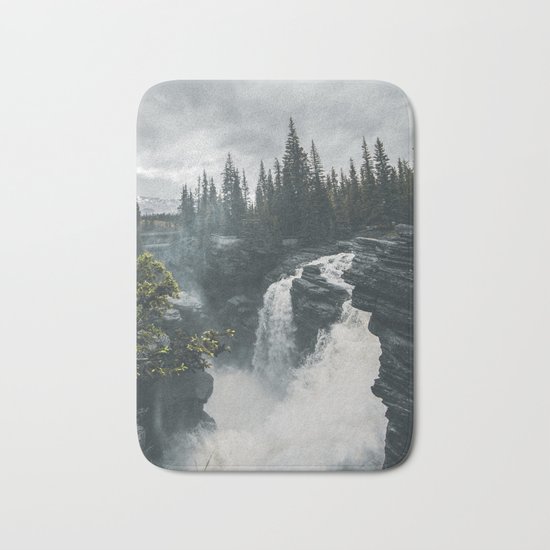 Athabasca Falls Alberta Bath Mat