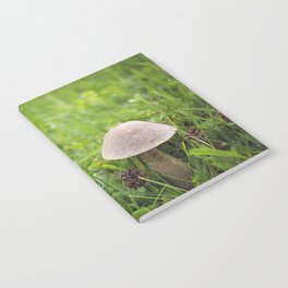Mushroom in the Morning Dew by Althéa Photo Notebook