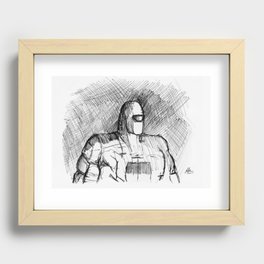 Warbot Sketch #012 Recessed Framed Print