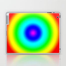 Red to Magenta Radial Rainbow Gradient Laptop Skin