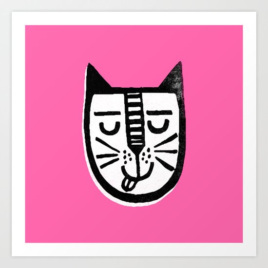 HAPPY CAT Art Print