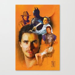 Christian Bale Montage Canvas Print