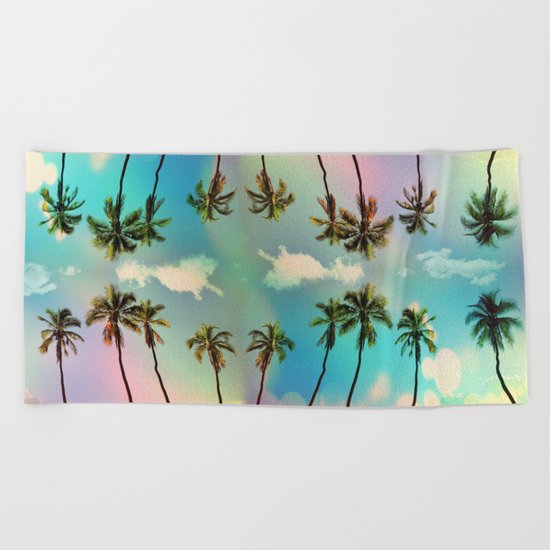 Palm trees Beach Towel