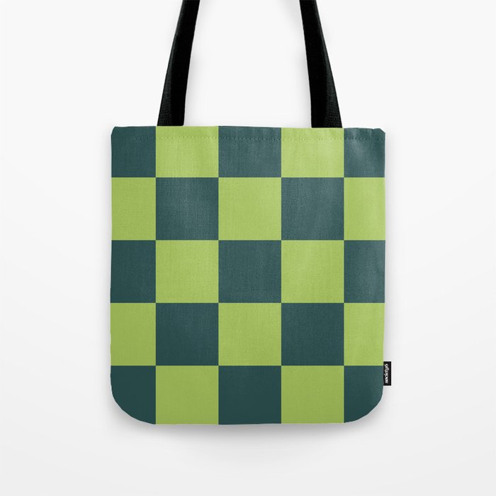 classic green plaid Luca Tote Bag