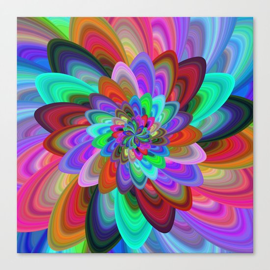 Crazy flower Canvas Print