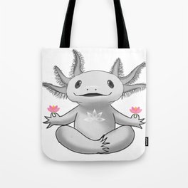 Axolotl cute Axolotl in yoga time  Tote Bag