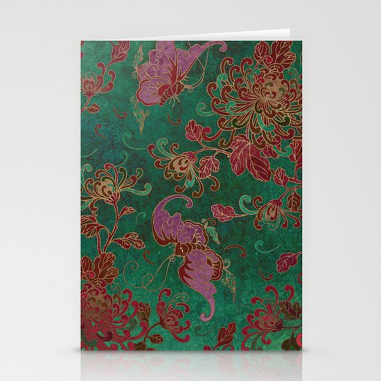 Chrysanthemum Garden Stationery Cards