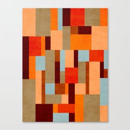 Geometric Colorful Mid-Century Modern Mirano 2102 Canvas Print