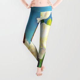 A Morning Greeting From Narcissus Flowers Leggings