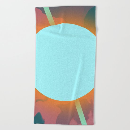 Autumn Blues | Abstract Art Beach Towel