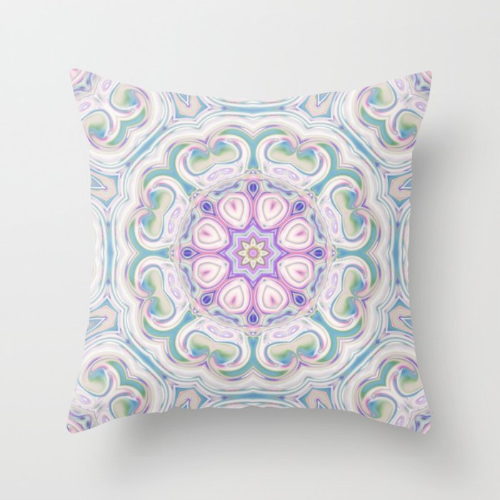 Star Flower of Symmetry 728 Throw Pillow