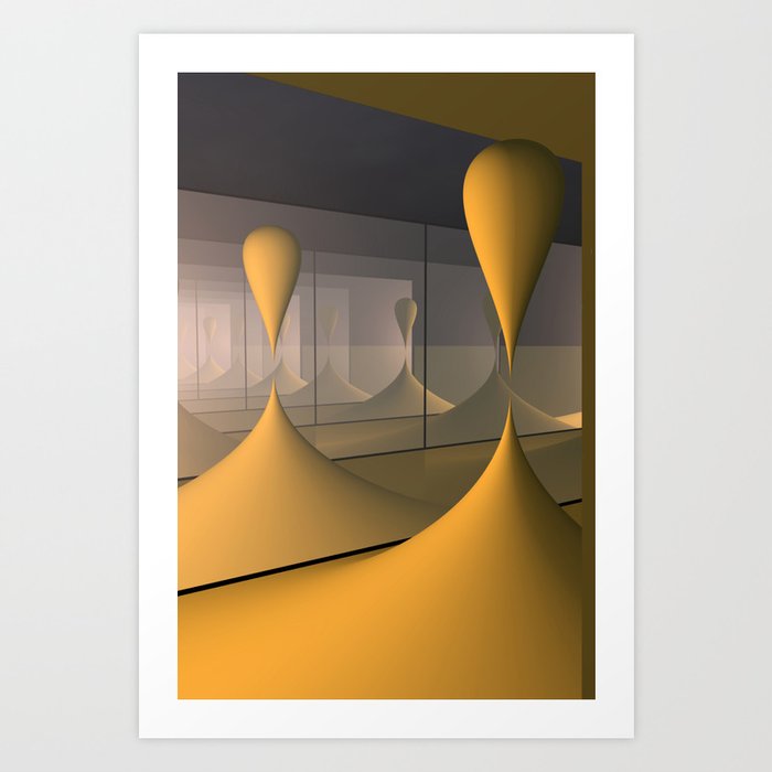 mirrors and globs -4- Art Print