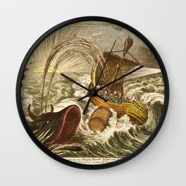 James Gillray - A Tub For The Whale! (published March 14, 1806) Wall Clock