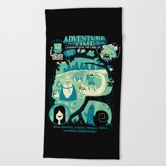 Legends from the Land of Ooo Beach Towel