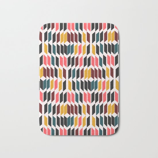 Geometric vision Bath Mat