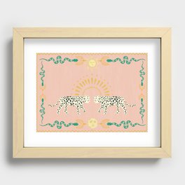 Snakes and Leopards Recessed Framed Print