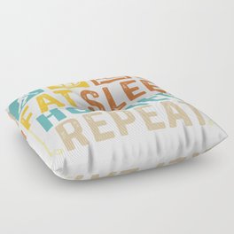 Eat Sleep Hockey Repeat Floor Pillow