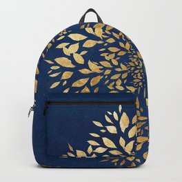 Gold Leaves Mandala Backpack