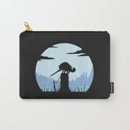 Grey Wolf Sif (Dark Souls) - in black Carry-All Pouch