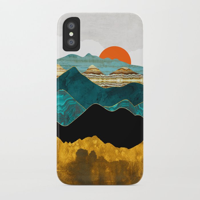 turquoise vista iphone case