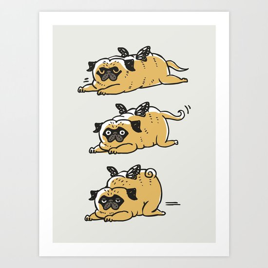 Puggerpillar Art Print