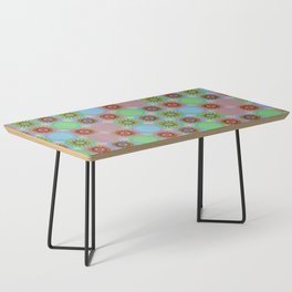 Colorful Mandala Grids Pattern-Dim Pallet Coffee Table